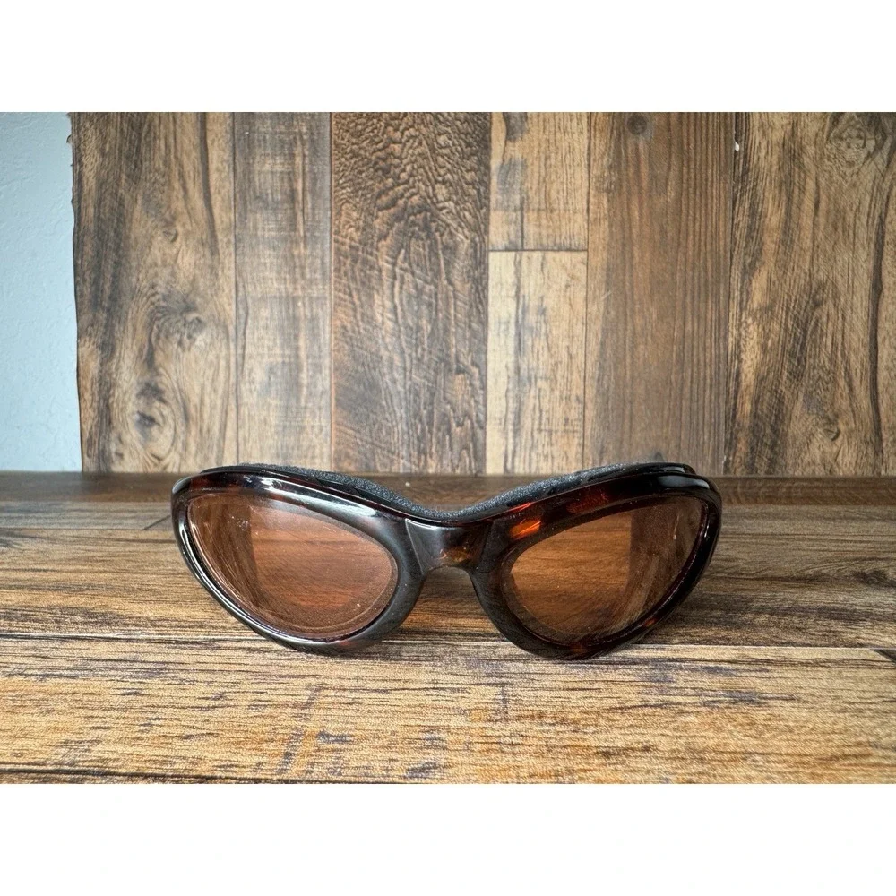 Panoptx Foam Lined Goggles Tortoiseshell Frame Amber Lenses